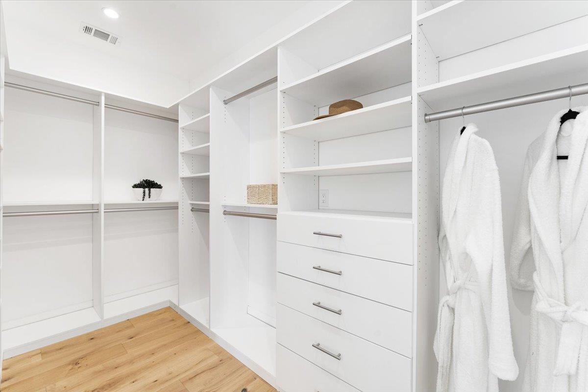 100 Bay Crest Road Santa Cruz, CA 95062 - Photo 42 of 62 a view of walk in closet with empty racks