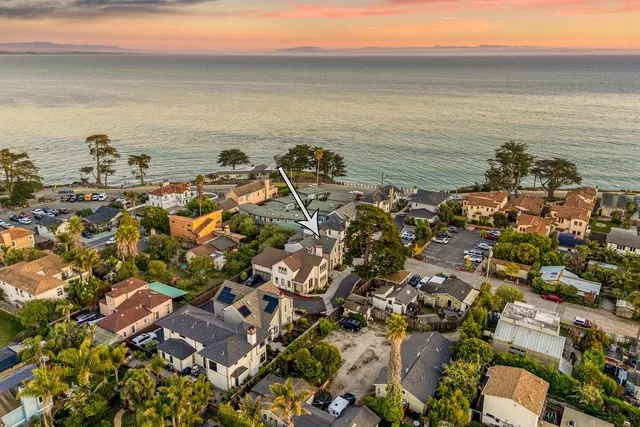 a view of ocean with a city