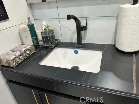 a bedroom with a bed