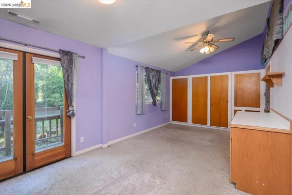 a view of livingroom with workspace