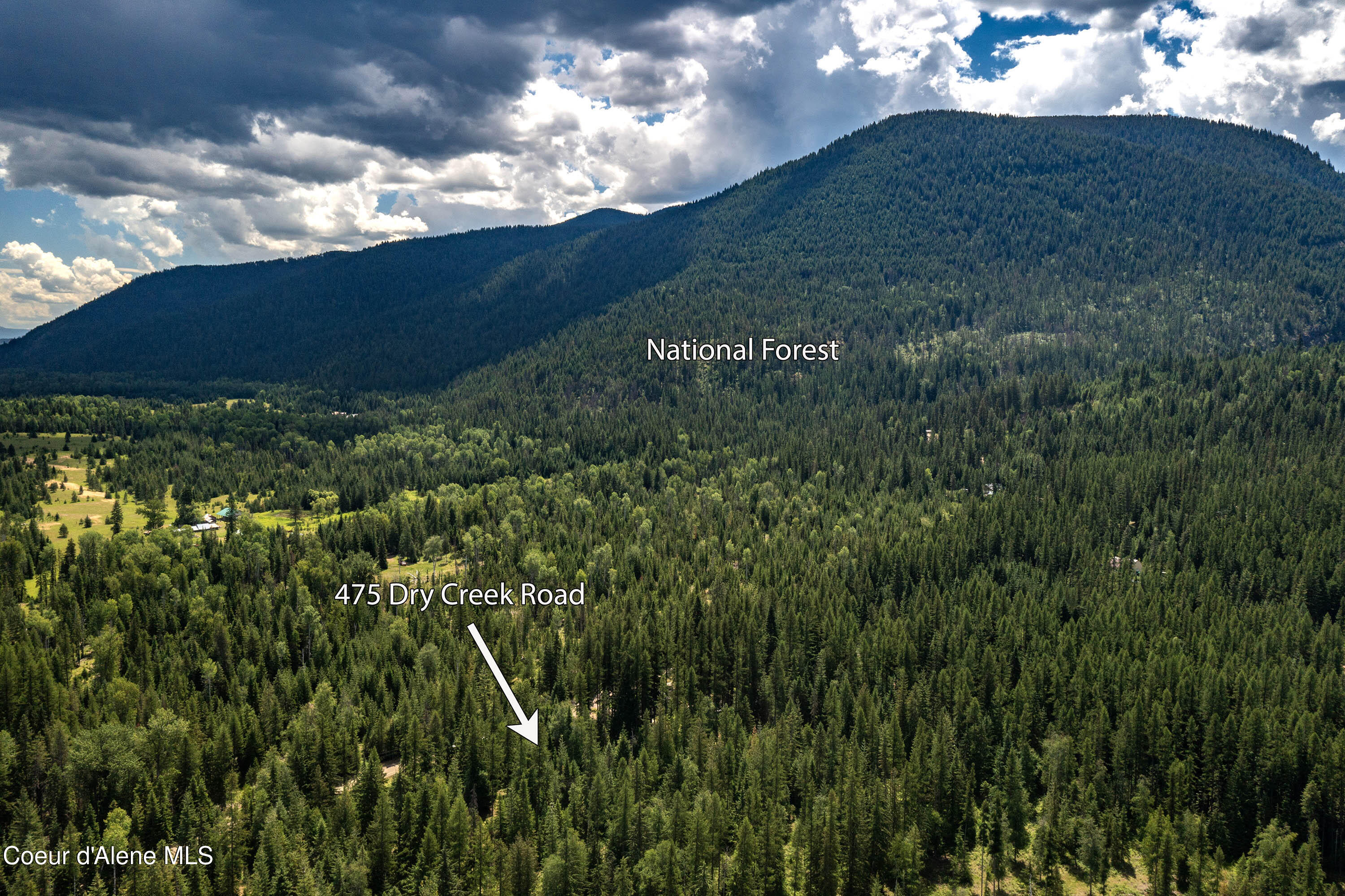 475 Dry Creek Road Clark Fork, ID 83811 - Photo 53 of 53 Aerial to National Forest