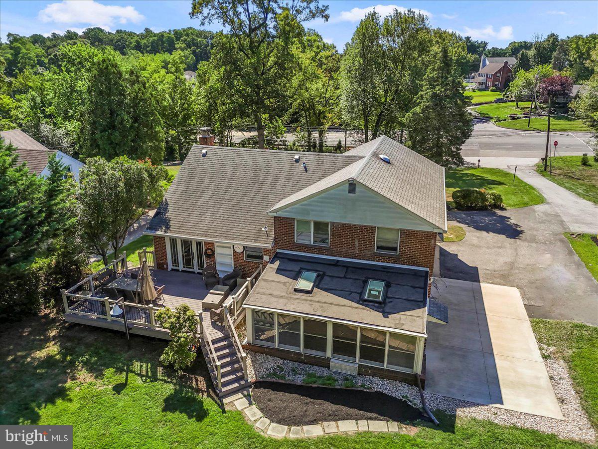 200 North State Road Springfield, PA 19064 - Photo 42 of 46 an aerial view of a house with a yard