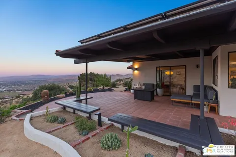 a outdoor space with furniture