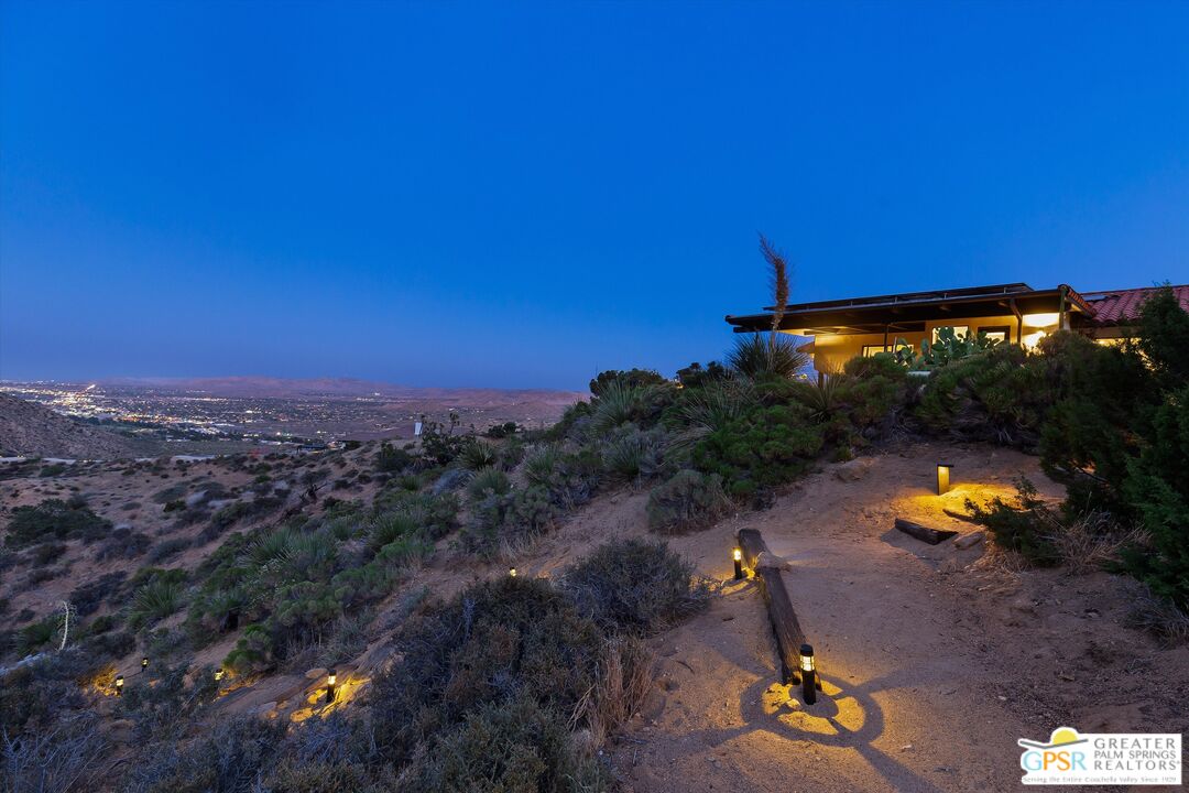 53744 Ridge Road Yucca Valley, CA 92284 - Photo 35 of 39 an aerial view of a house with a yard