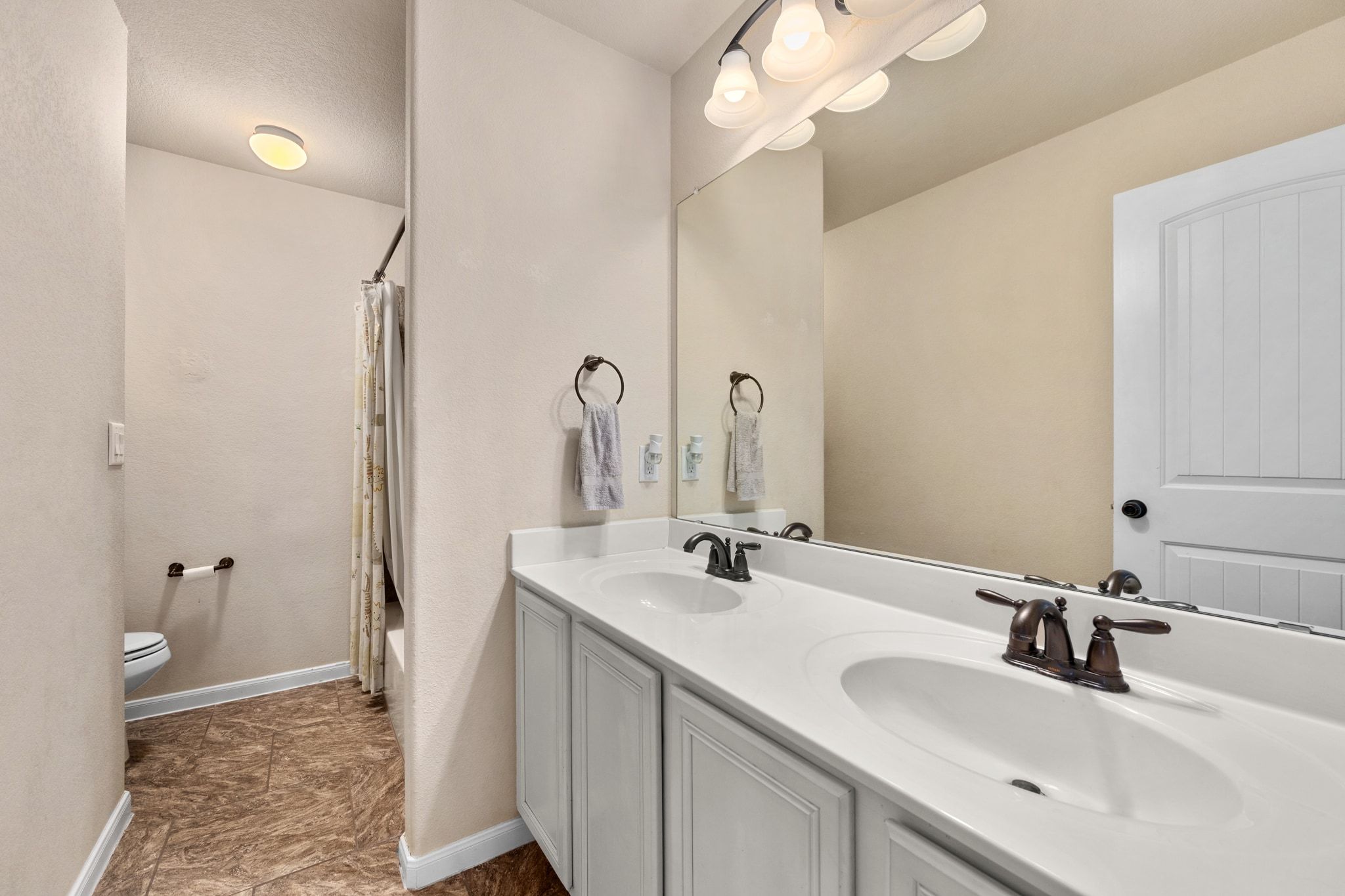 738 Palo Duro Loop Round Rock, TX 78664 - Photo 30 of 32 The third full bath is located on the second level with a dual vanity.