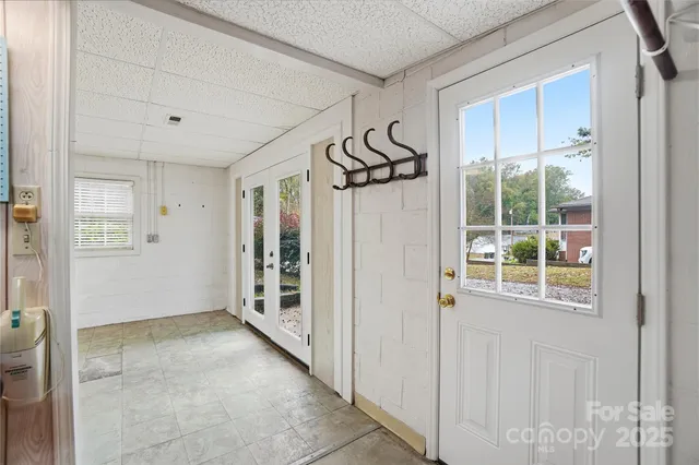 a view of swimming pool with trees