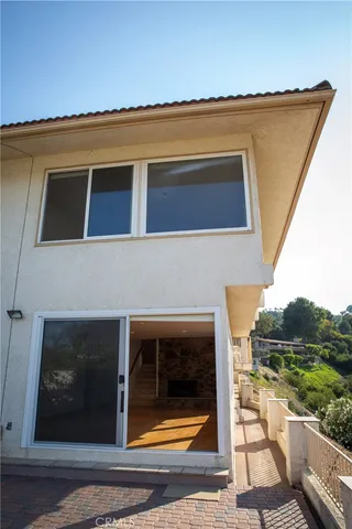 a view of balcony with deck