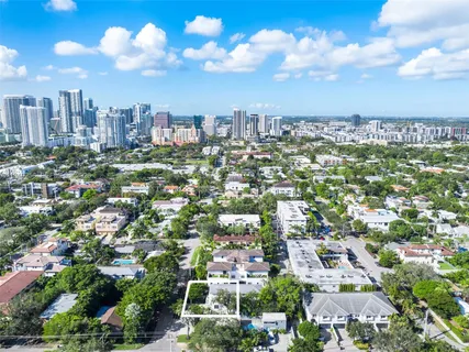 an aerial view of city