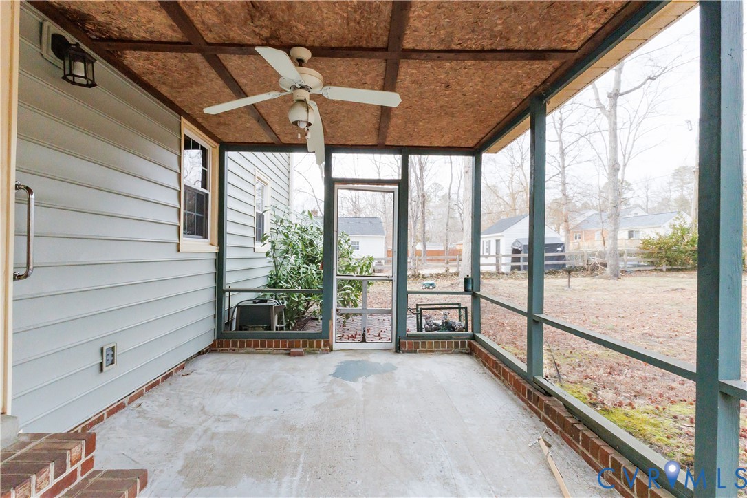 111 Arkwright Road North Chesterfield, VA 23236 - Photo 23 of 24 a view of a porch with wooden floor and stairs