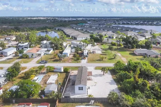a view of a lake with outdoor space