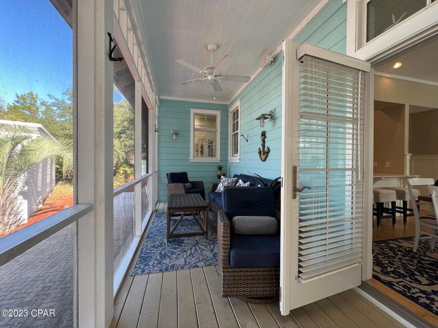 114 Parkshore Drive Panama City Beach, FL 32413 - Photo 65 of 86 a balcony view with a seating space