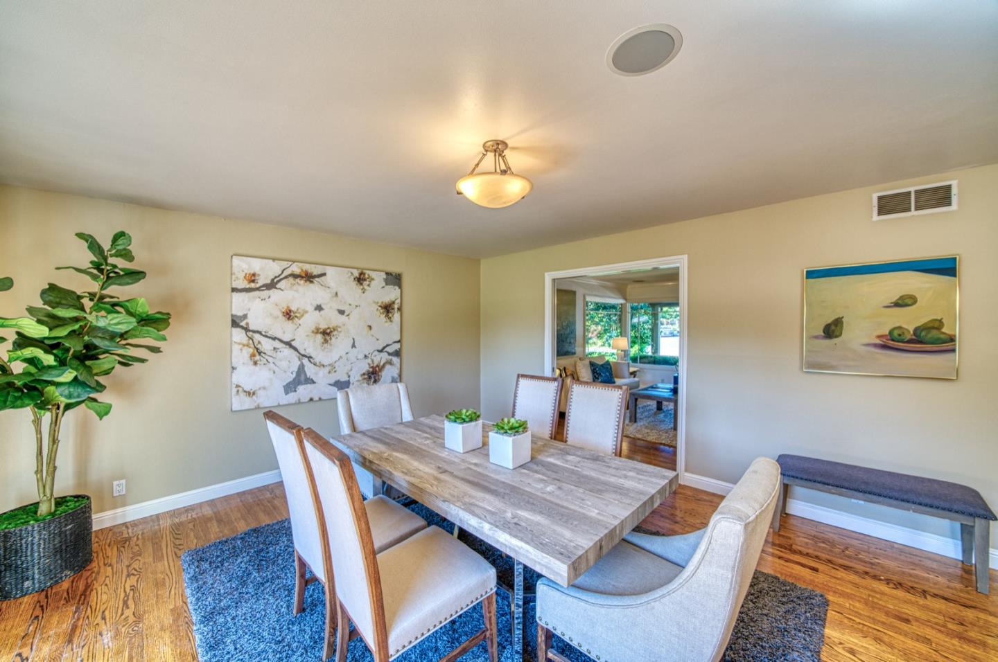 1174 Crandano Court Sunnyvale, CA 94087 - Photo 12 of 49 a view of a dining room with furniture and wooden floor