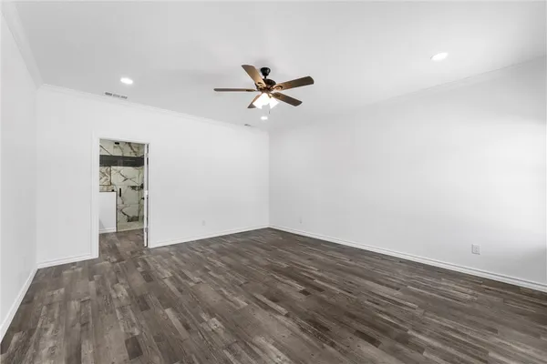 wooden floor in an empty room