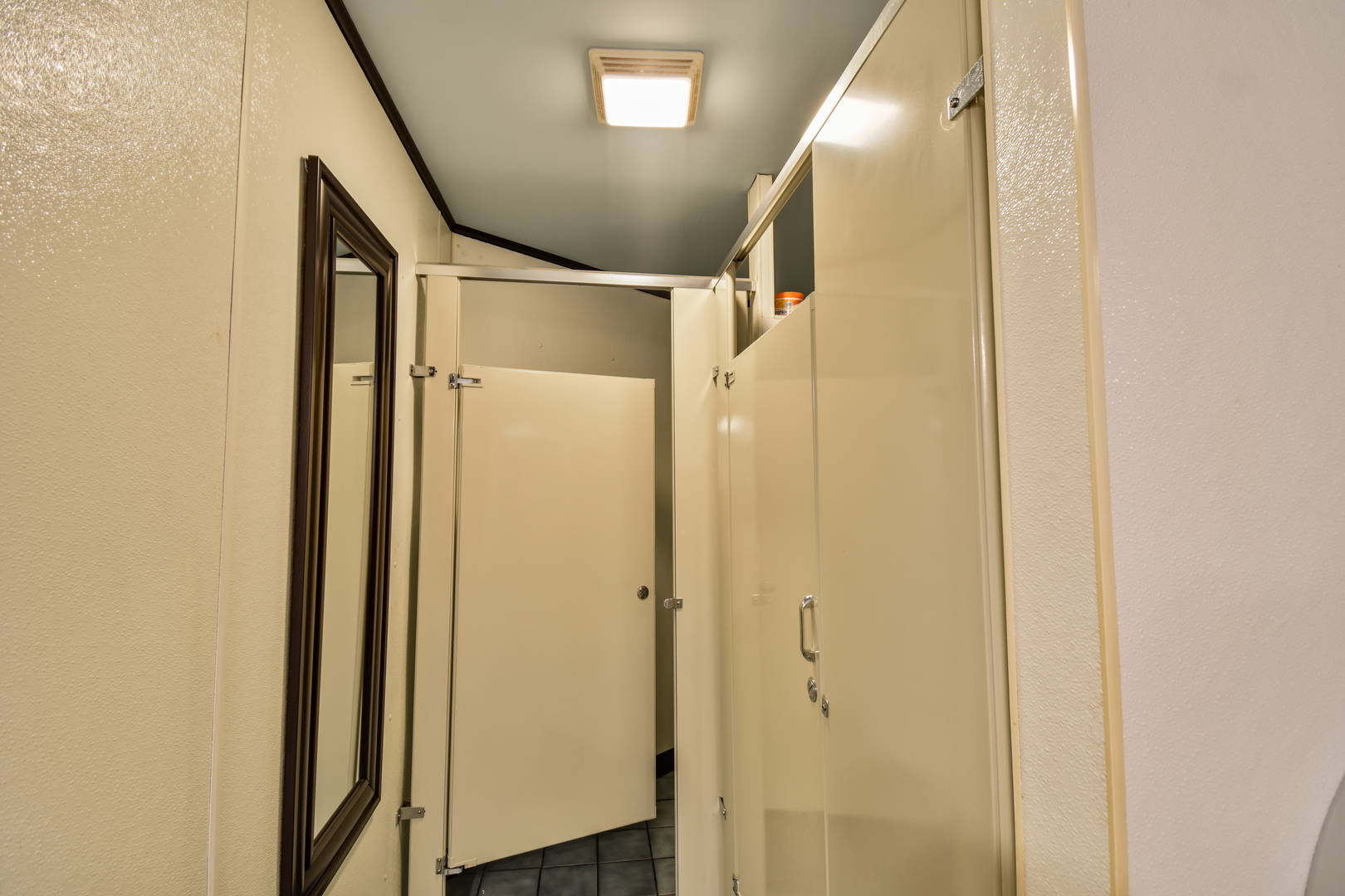 152 East Main Street Dwight, IL 60420 - Photo 44 of 70 a bathroom with a glass door shower and a sink
