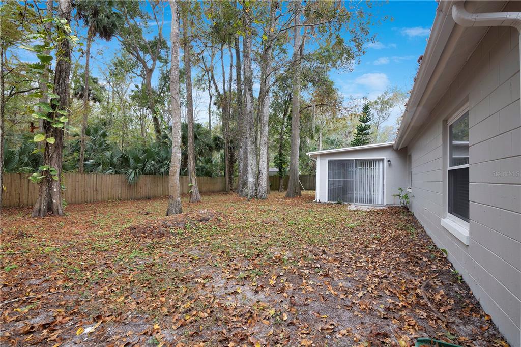 709 Sailfish Road Winter Springs, FL 32708 - Photo 22 of 28 a backyard of a house with lots of green space