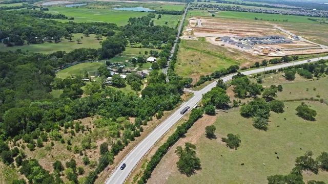 a view of a lush green field