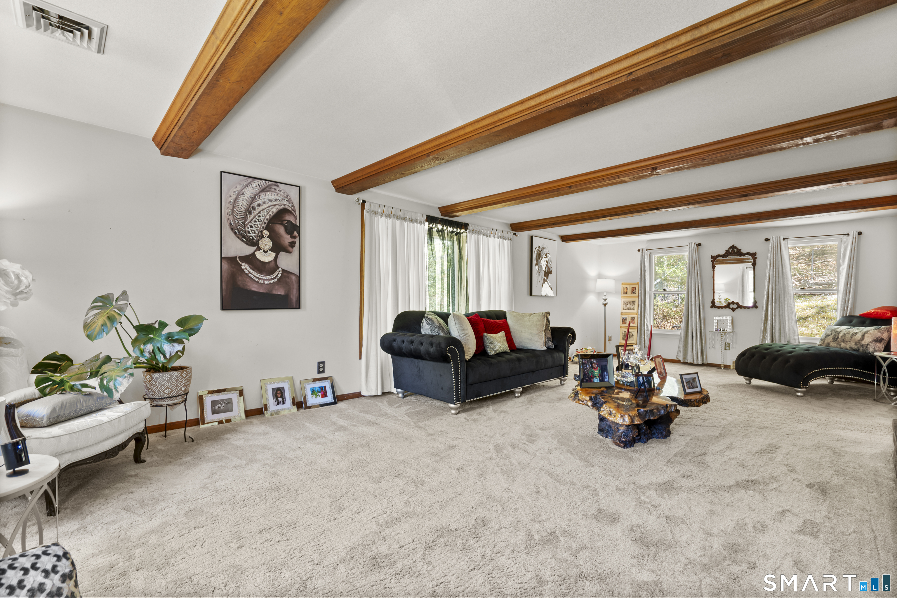 81 Meeting House Road Haddam, CT 06438 - Photo 3 of 35 a living room with furniture a couch and potted plant