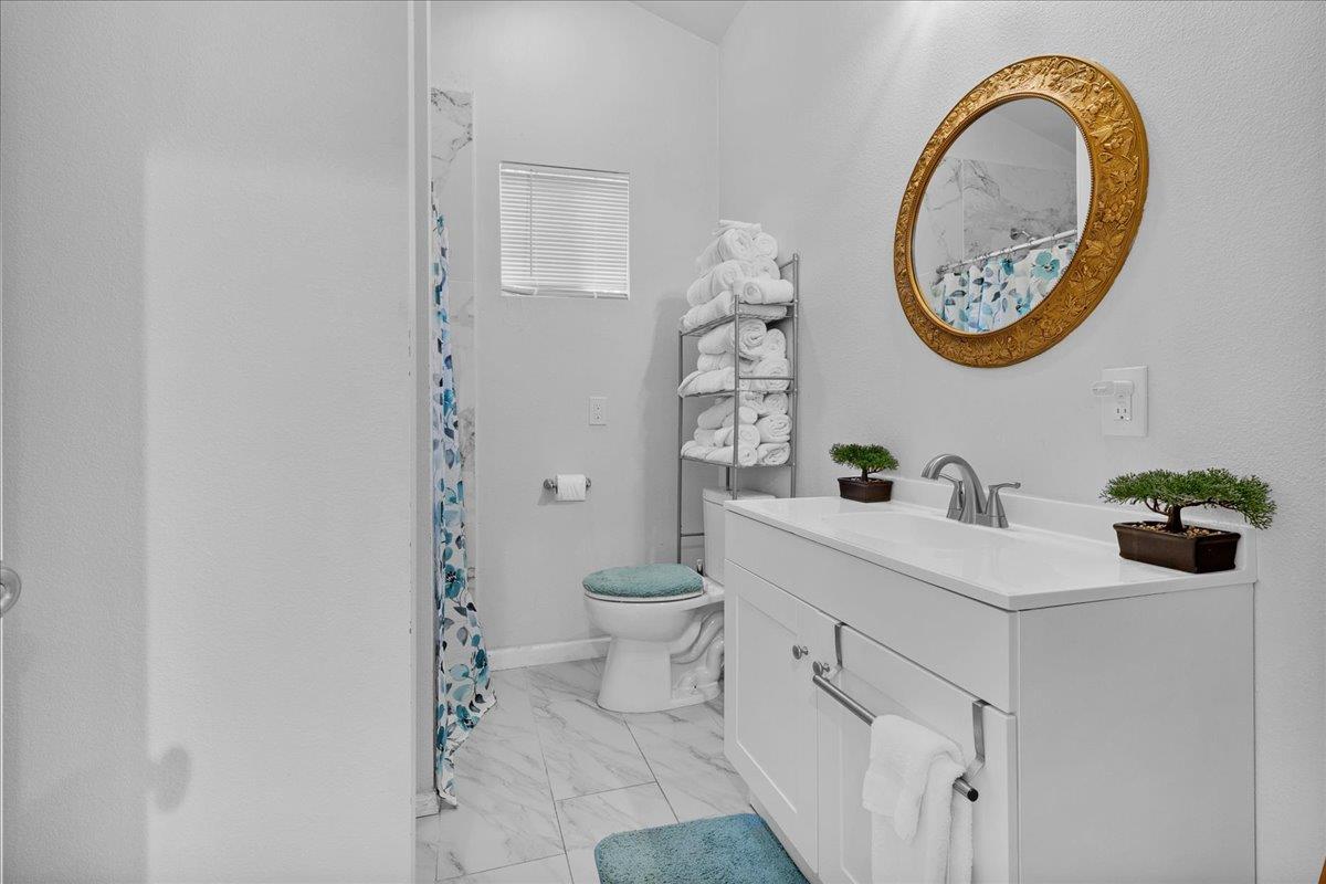 1238 Granada Avenue Salinas, CA 93906 - Photo 32 of 36 a bathroom with a toilet a sink and a mirror