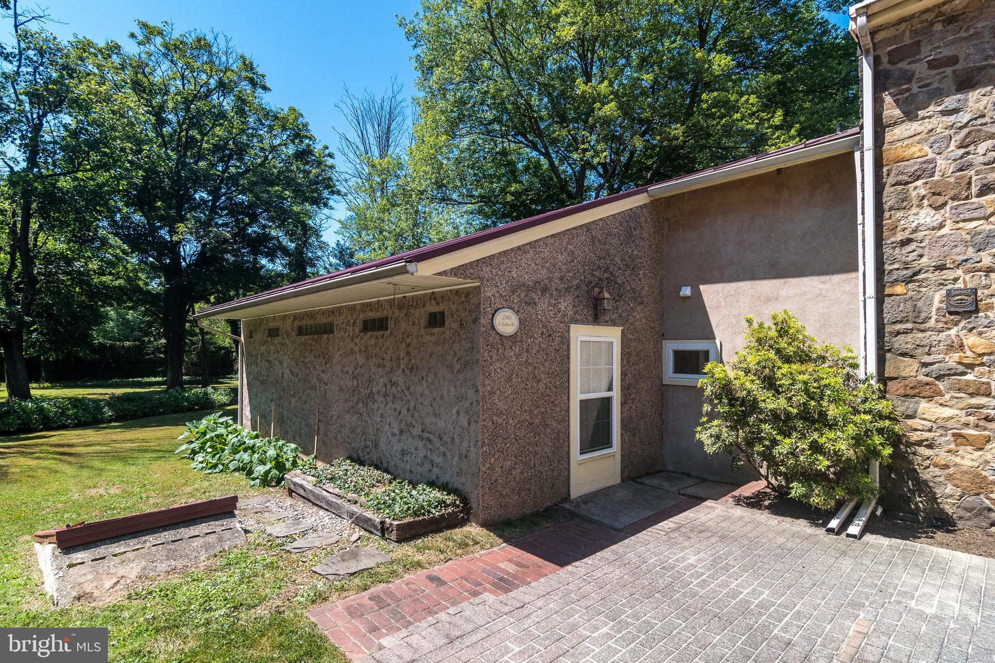 View toward rear of property and garden area