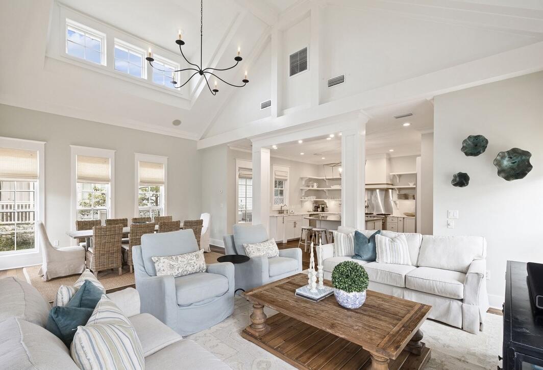 148 Coopersmith Lane Inlet Beach, FL 32461 - Photo 3 of 82 Living Area, Dining Area & Kitchen