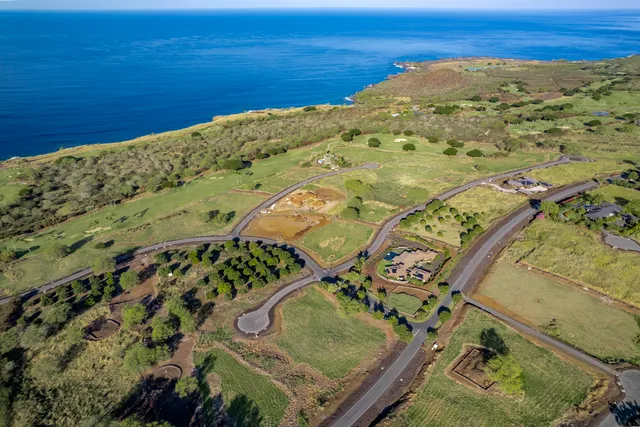 an aerial view of a residential houses with outdoor space