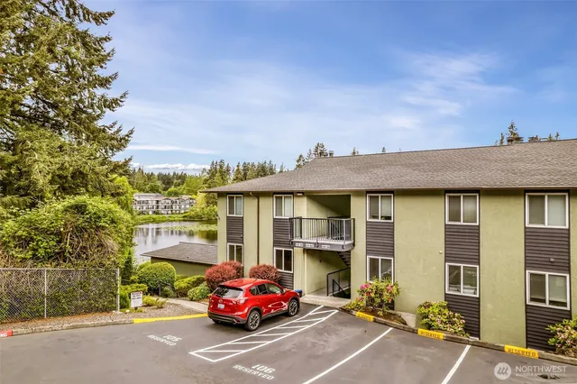 a car parked in front of a house