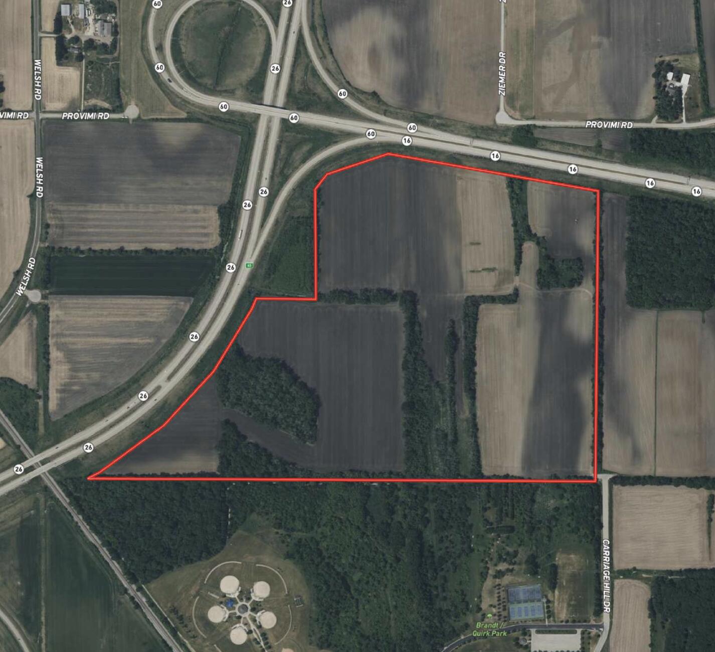 W7101 Provimi Road Emmet, WI 53098 - Photo 14 of 14 Aerial Map