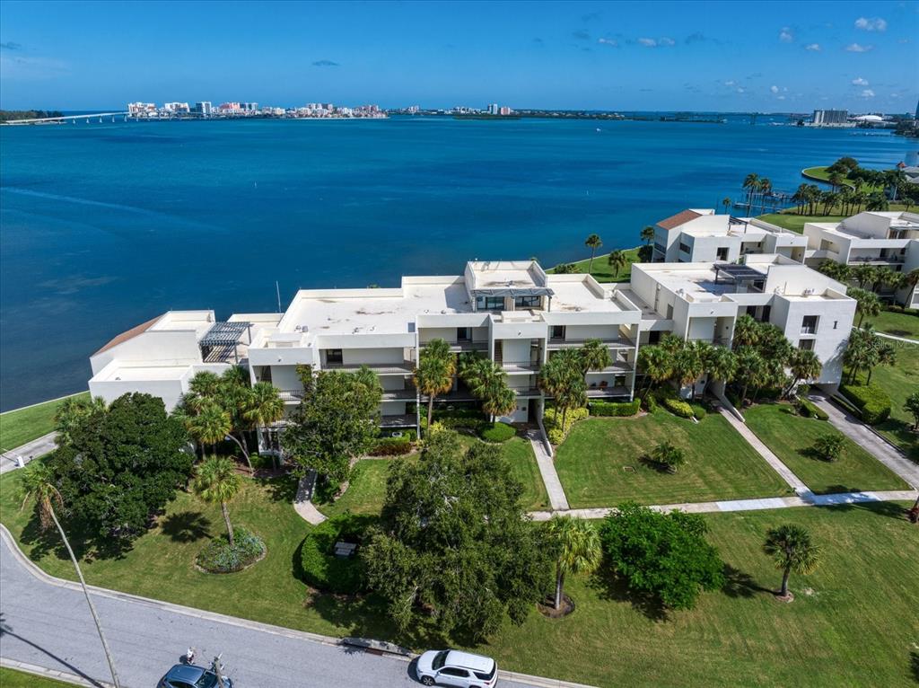 50 Coe Road, Unit 125 Belleair, FL 33756 - Photo 56 of 67 an aerial view of a house with a ocean view