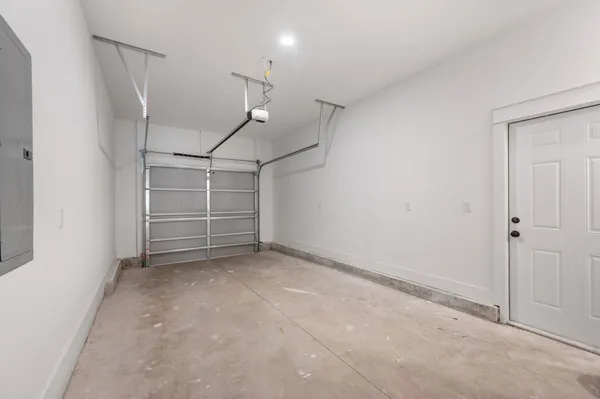 a view of room that has a walk in closet