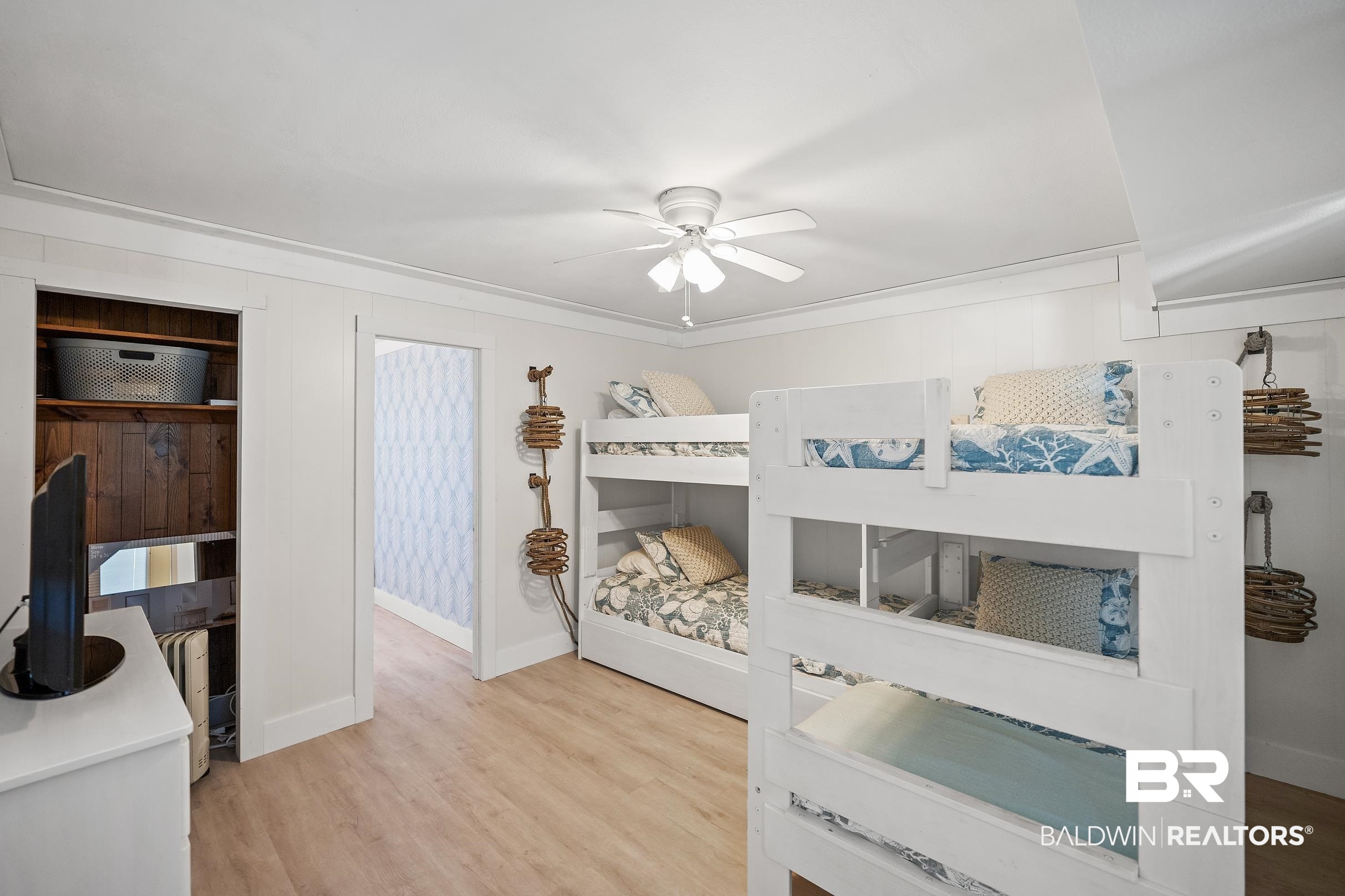 32620 River Road Orange Beach, AL 36561 - Photo 42 of 60 Bedroom featuring light wood finished floors and ceiling fan