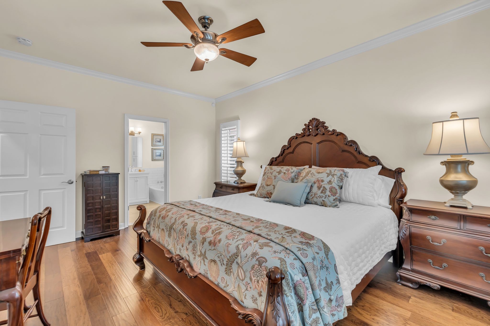 1509 Decatur Circle Franklin, TN 37067 - Photo 16 of 40 a bedroom with a bed and a chandelier