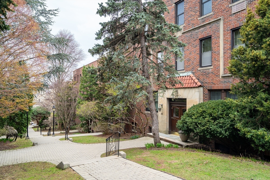 321 Tappan Street, Unit 3 Brookline, MA 02445 - Photo 36 of 39 a view of a swimming pool with a house in the background