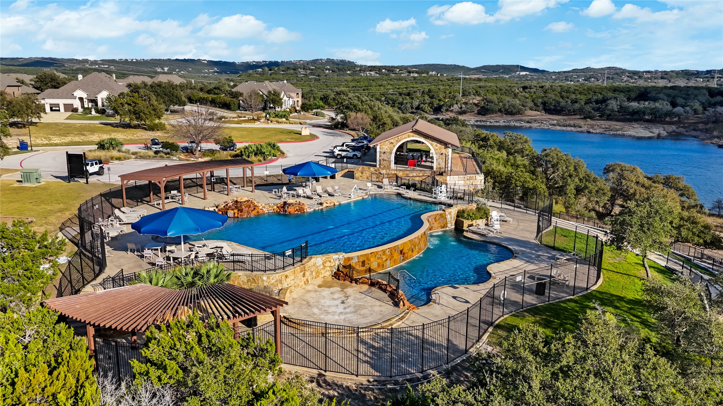 7705 Pace Ravine Drive Lago Vista, TX 78645 - Photo 40 of 40 Community pool with a patio area