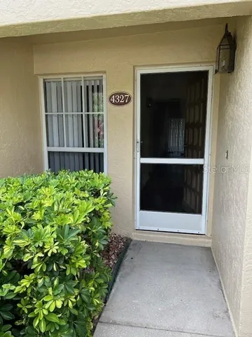 a view of front door