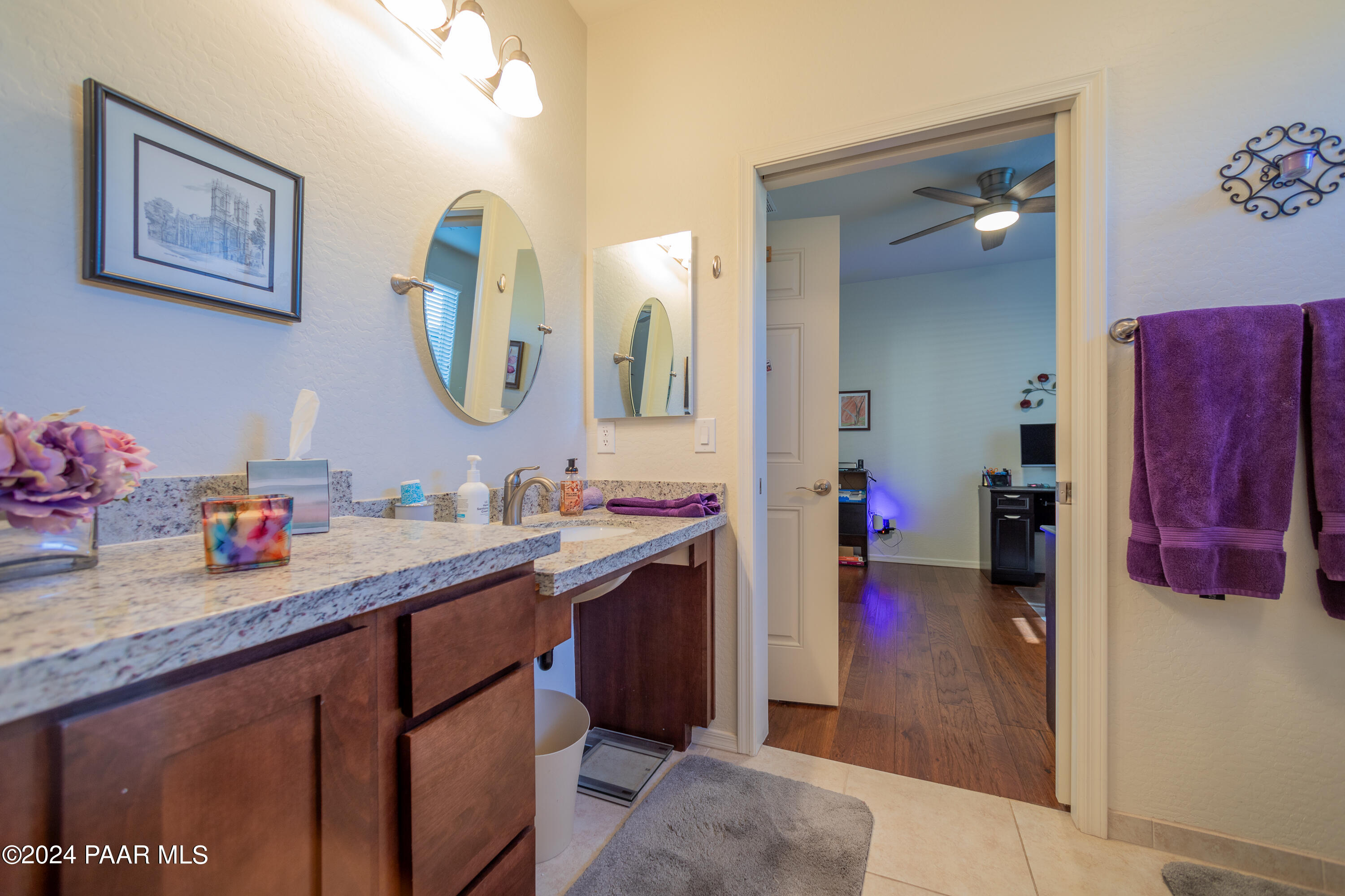 1109 Stack Rock Road Prescott Valley, AZ 86314 - Photo 31 of 91 a bathroom with a sink vanity and a mirror