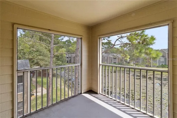 a view of a large window with an outdoor view