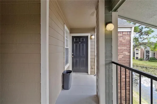 a view of a balcony