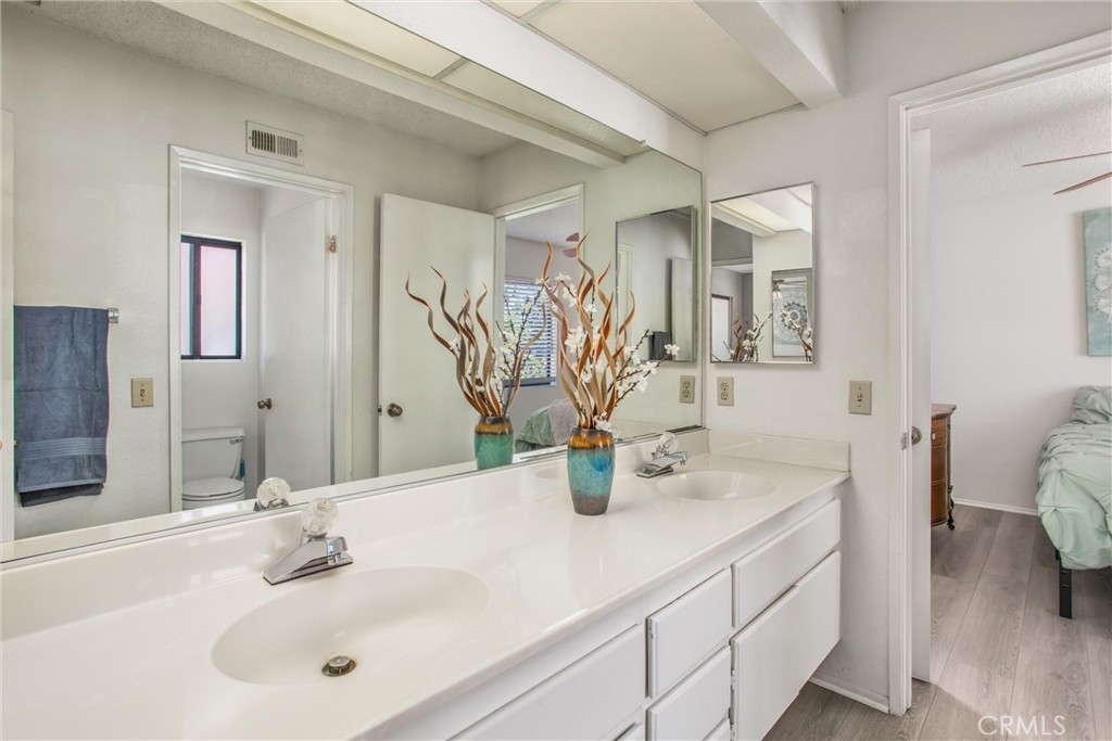 1125 Vía Nice Redlands, CA 92374 - Photo 31 of 50 a bathroom with a sink and a mirror