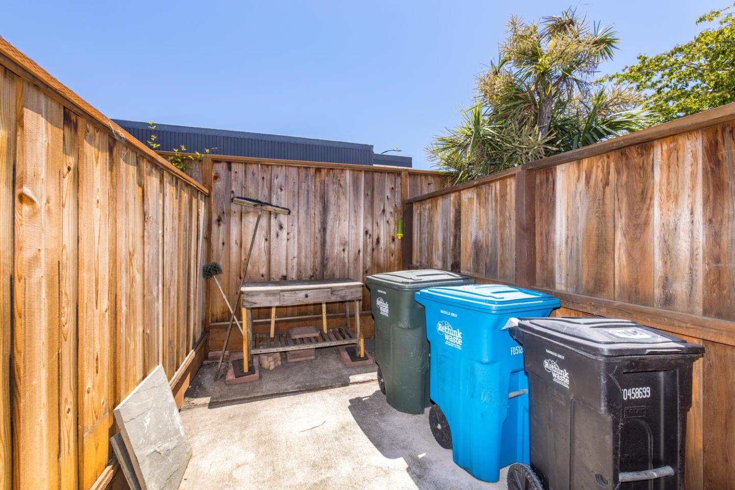1619 Celeste Drive San Mateo, CA 94402 - Photo 40 of 44 a view of a patio with wooden fence