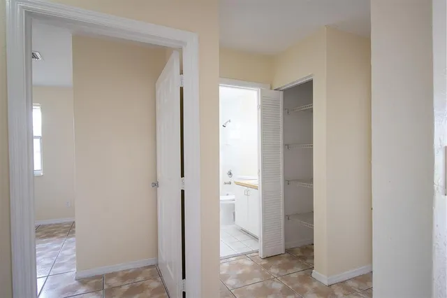 a view of a bathroom with toilet