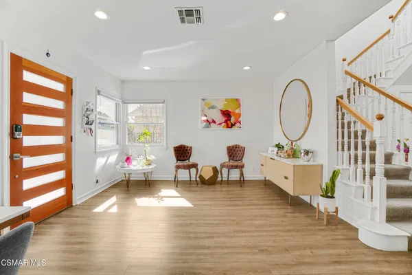 a very nice looking room with a large window