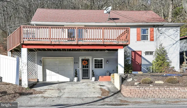 a view of a house with a patio