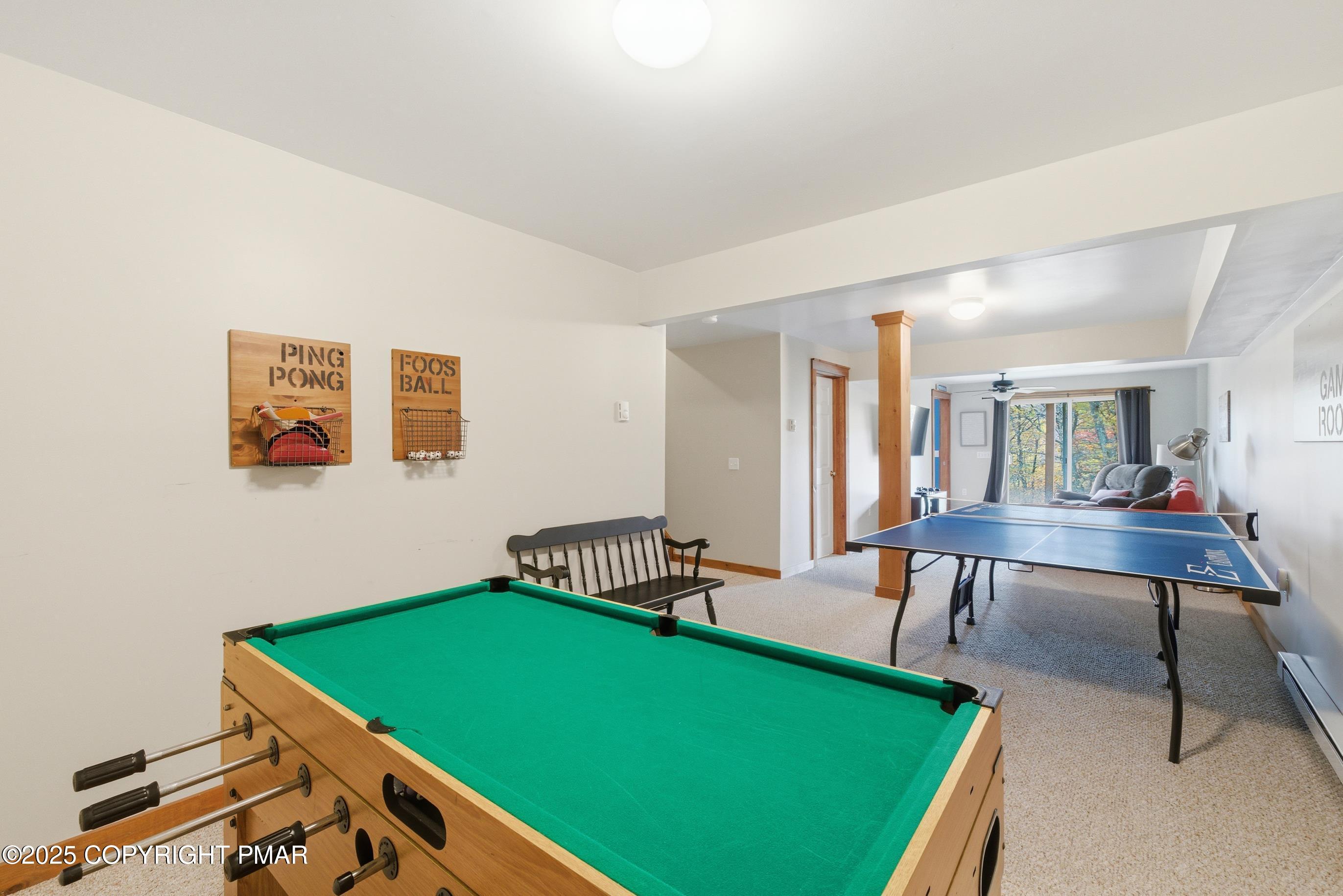 557 Upper Deer Valley Road Tannersville, PA 18372 - Photo 34 of 47 a room with pool table and windows