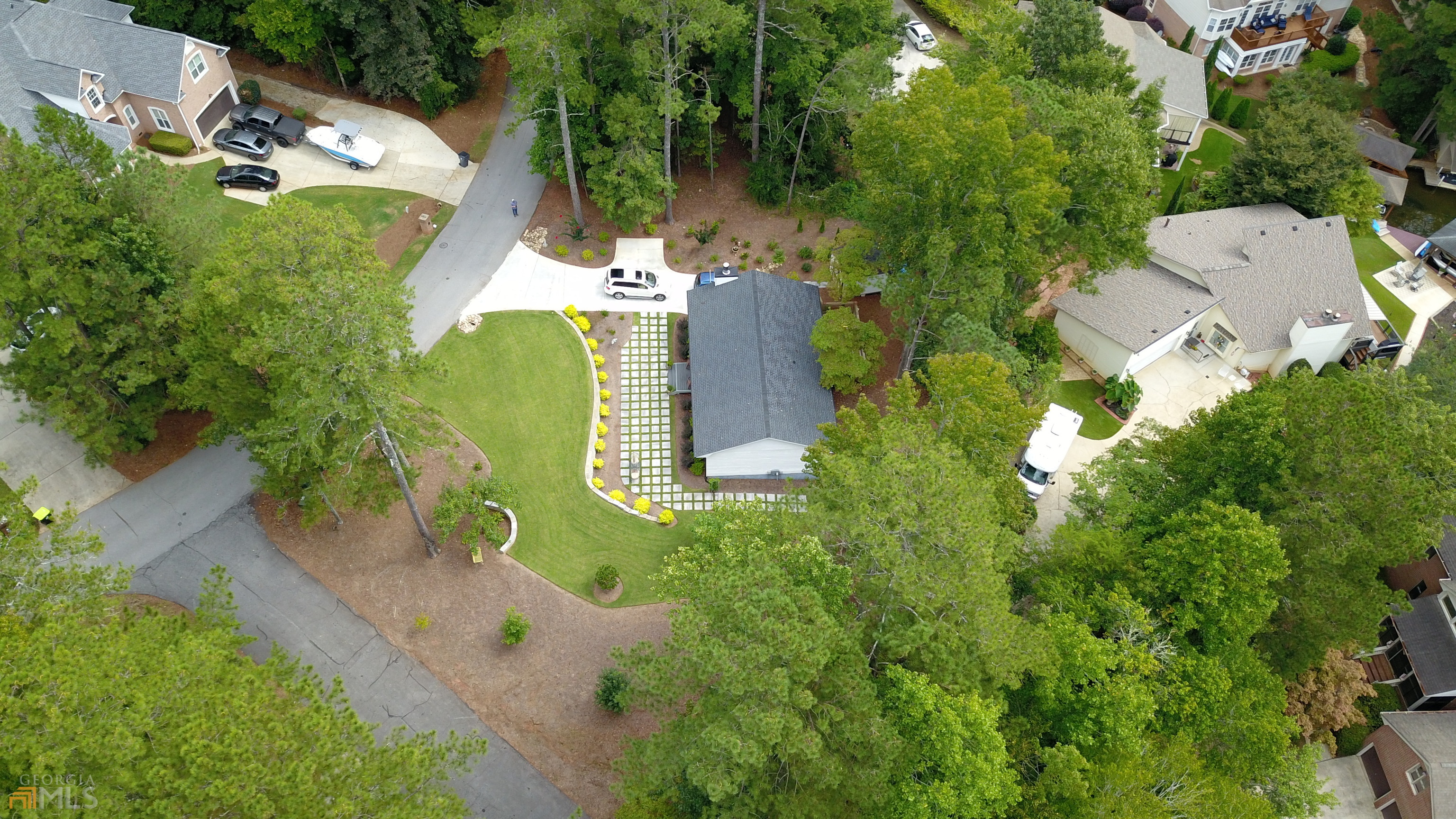 1137 Magnolia Drive Villa Rica, GA 30180 - Photo 24 of 44 an aerial view of residential houses with outdoor space