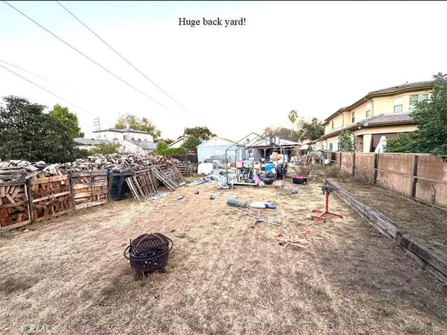 a view of outdoor space with seating area