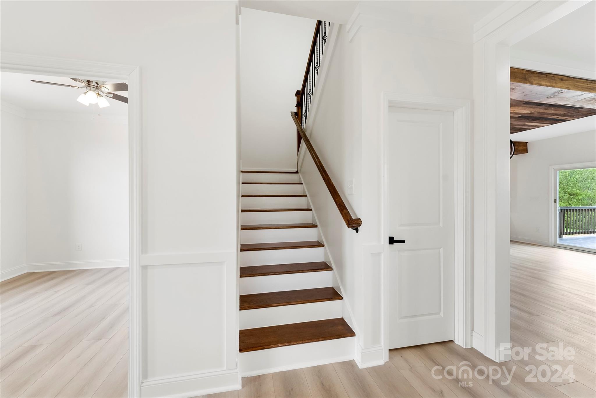 1129 Stoney Point Road Kings Mountain, NC 28086 - Photo 29 of 45 a view of a hallway with wooden floor and entryway
