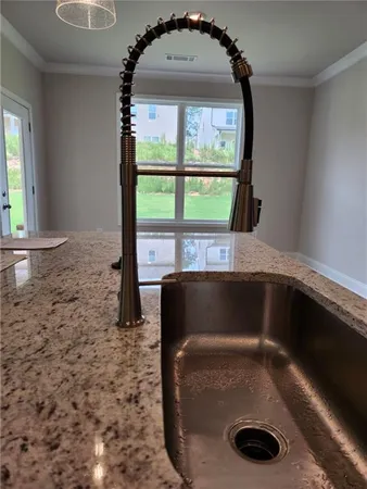 a close view of sink