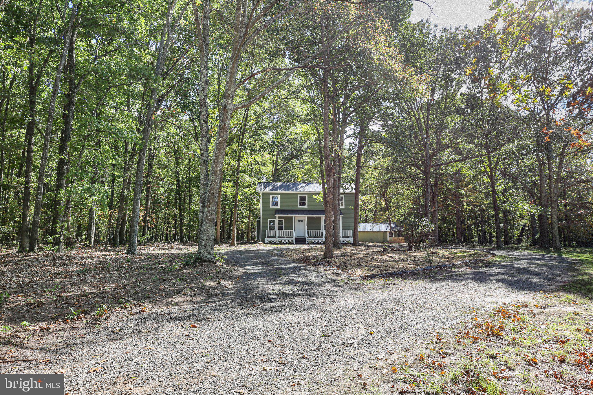 View of house from beginning of driveway