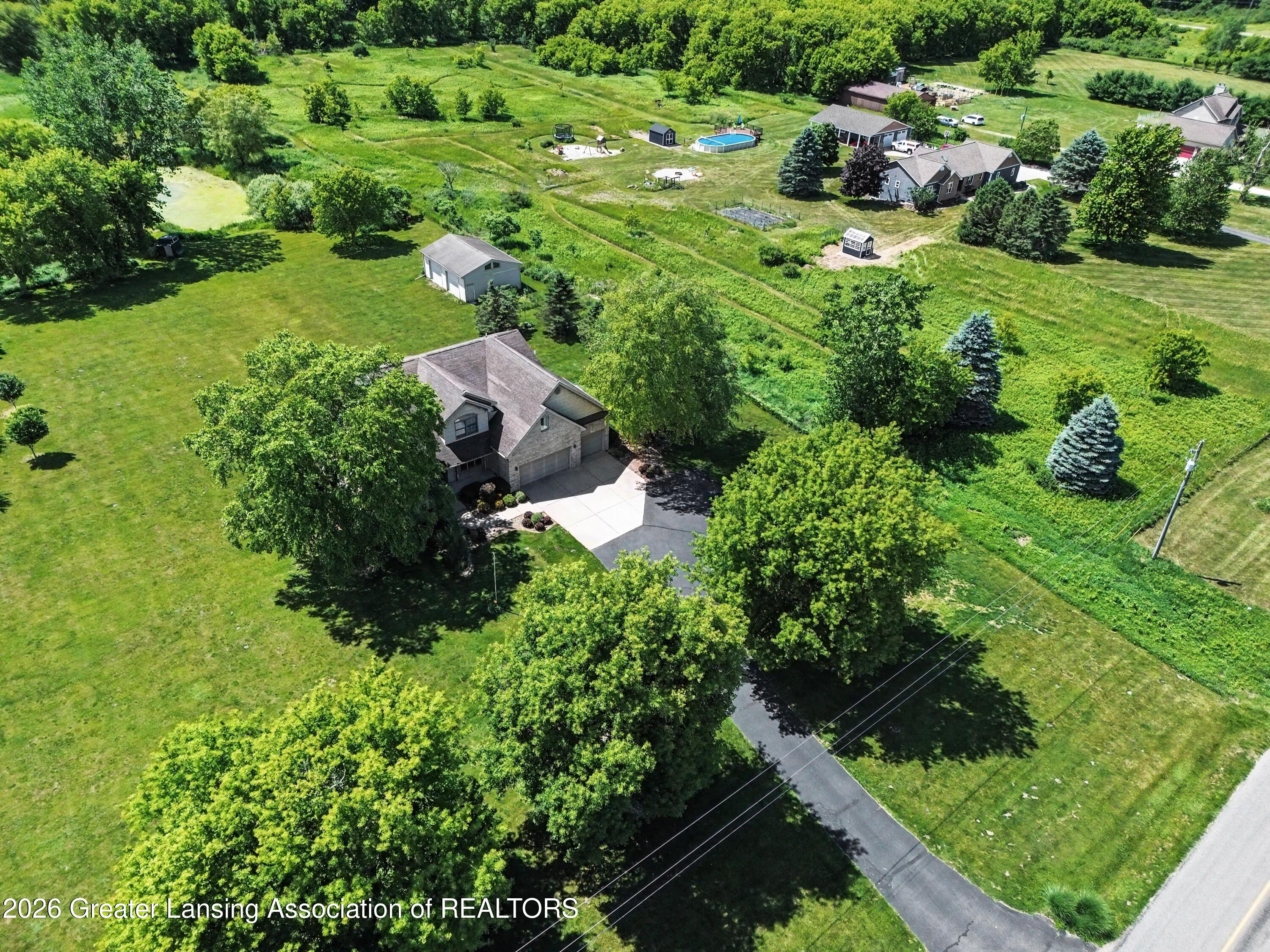2626 South Edgar Road Mason, MI 48854 - Photo 23 of 28 Aerial