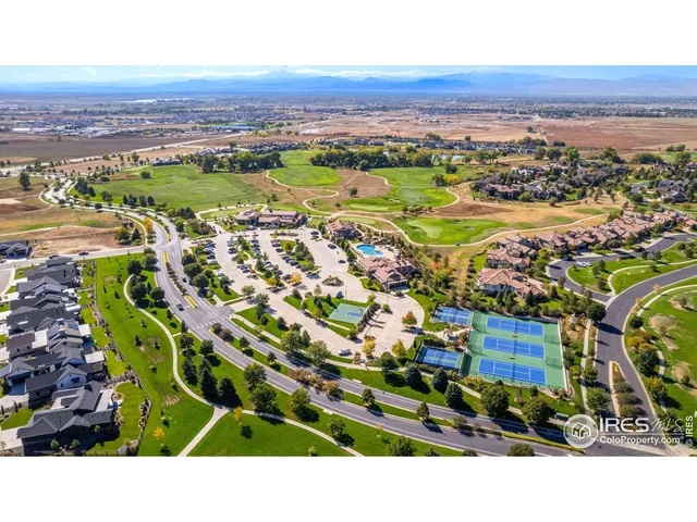 a garden view with a seating space